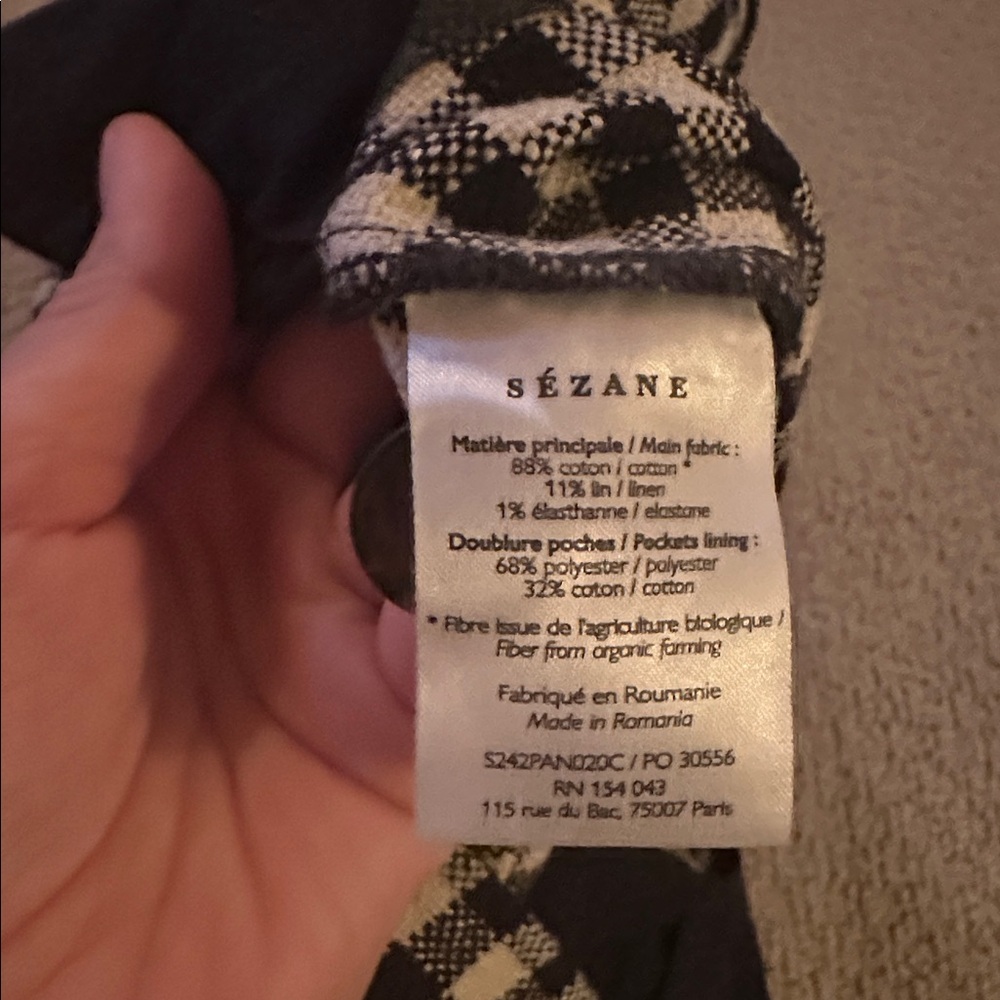 Sezane checkered pants - Picture 2 of 3